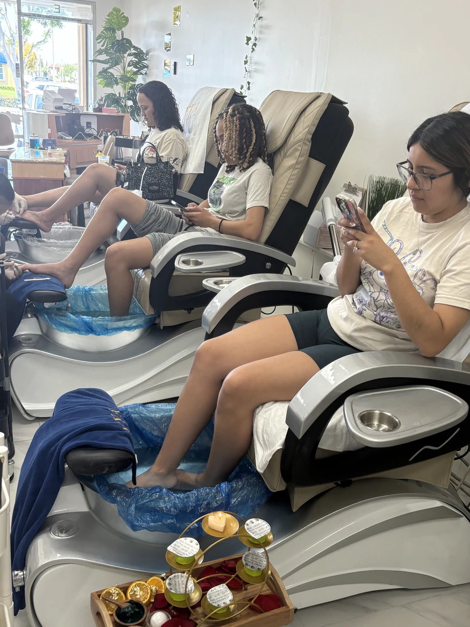 Pedicure care at Eva Nails & Lashes in Tustin